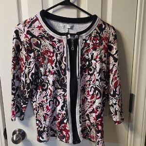 Christopher & Banks Black and White Cardigan